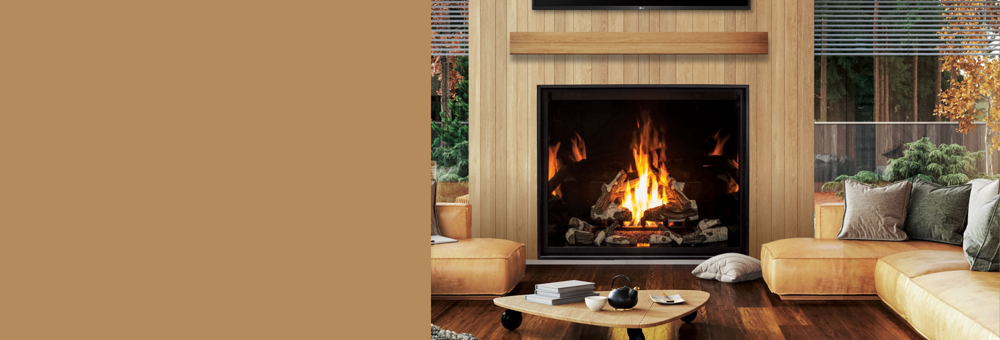 Boulder Stove showroom displaying fireplace models and stoves